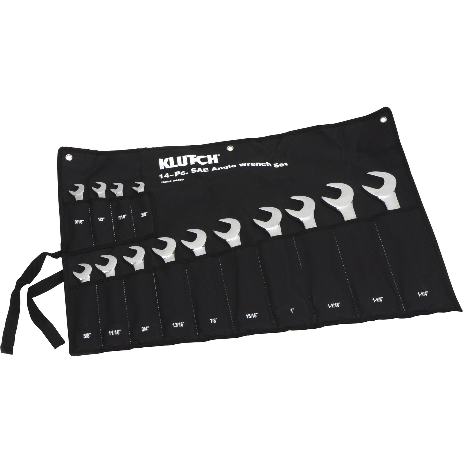 Klutch SAE Angle Wrench Set, 14-Pc.