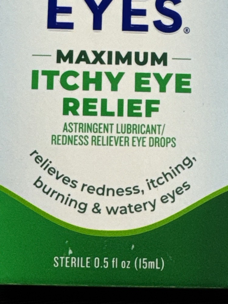 2 clear eyes max itch relief 0.5oz ea exp dec 2026