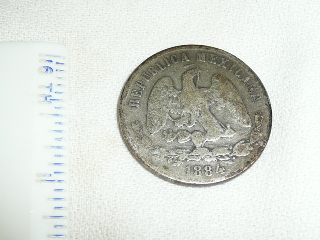 1884 Mexico 50 Centavos - Silver