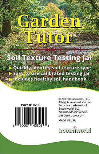 Soil Texture Test Kit Test Soil Structure Calibrated Testing Jar Measure Soil La
