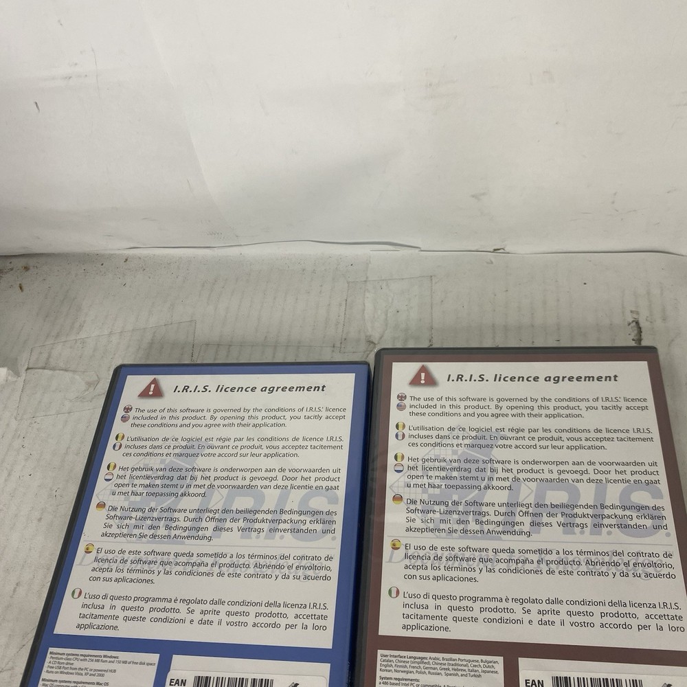 Iris Scan Convert Share Readiris Pro 11 & Iris Cardiris Pro 4 Brand New Sealed