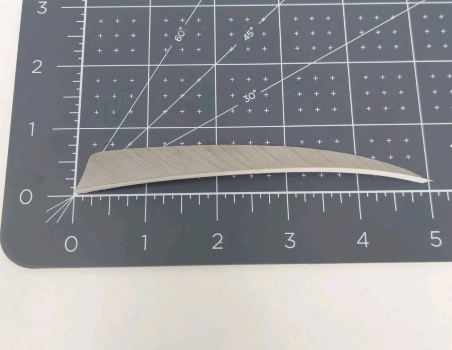 100pk Archery Arrow Feathers 5" Right Wing: Shield Gray