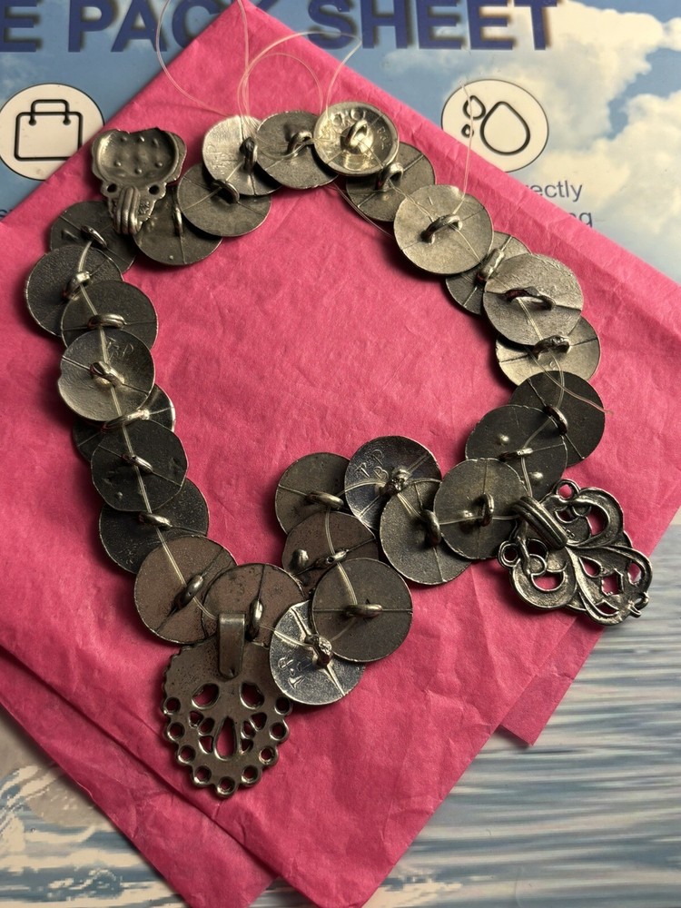 Vintage Pewter Buttons~ 30 Norwegian Factory Errors.