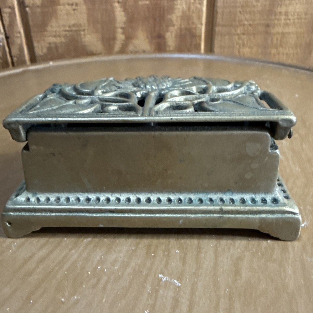 Vtg. Silvestri Solid Brass 2 Roll Stamp Holder
