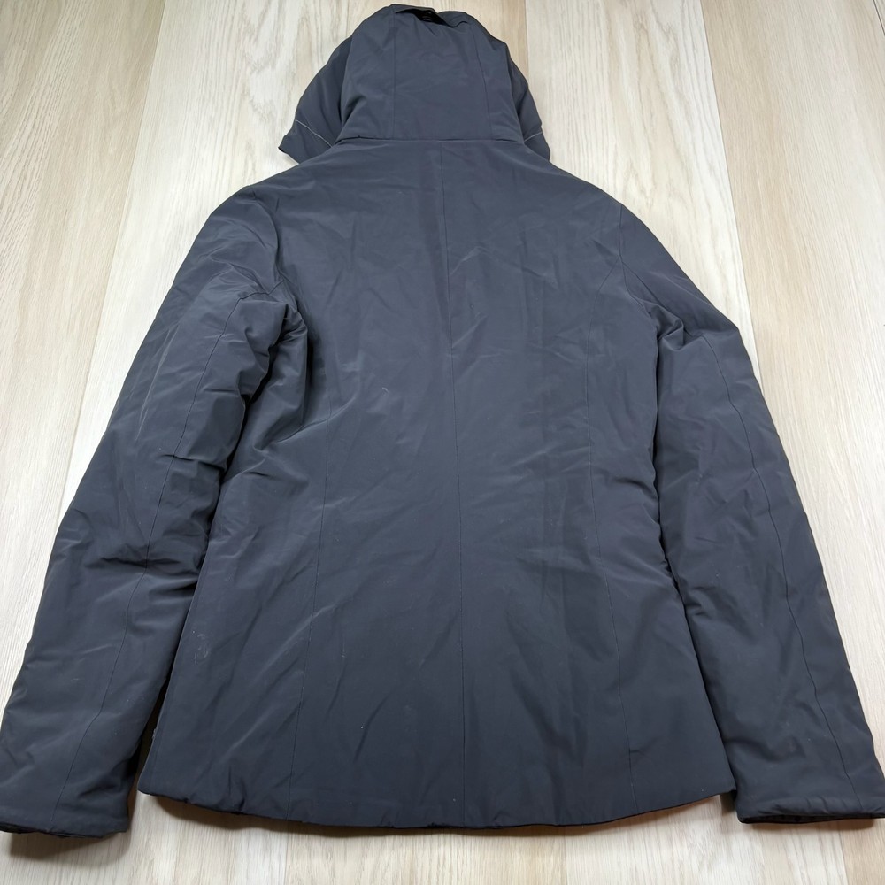 Aether Womens Black Full-Zip Hooded Insulated PrimaLoft Winter Jacket Size 1