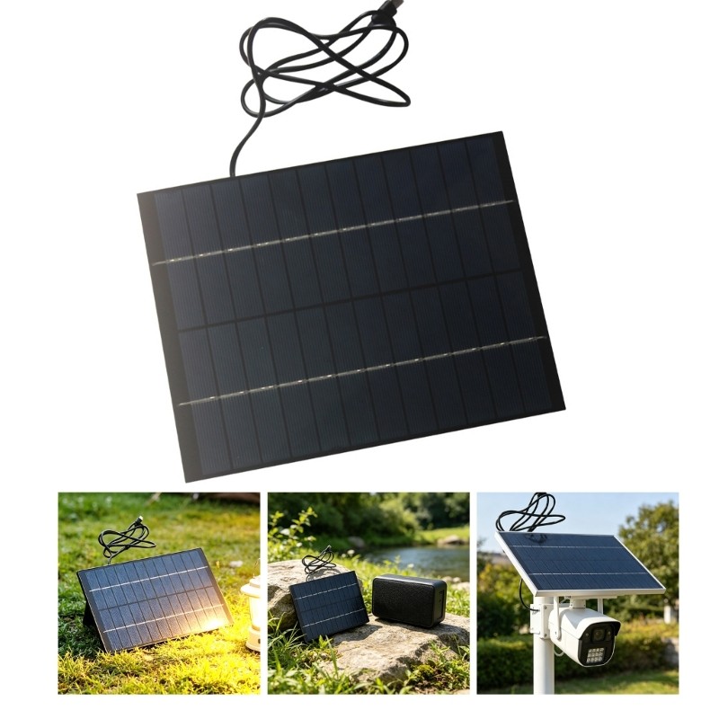 6W 12V Solar Charging Panel Waterproof Solaring Panel Portable Solaring Street