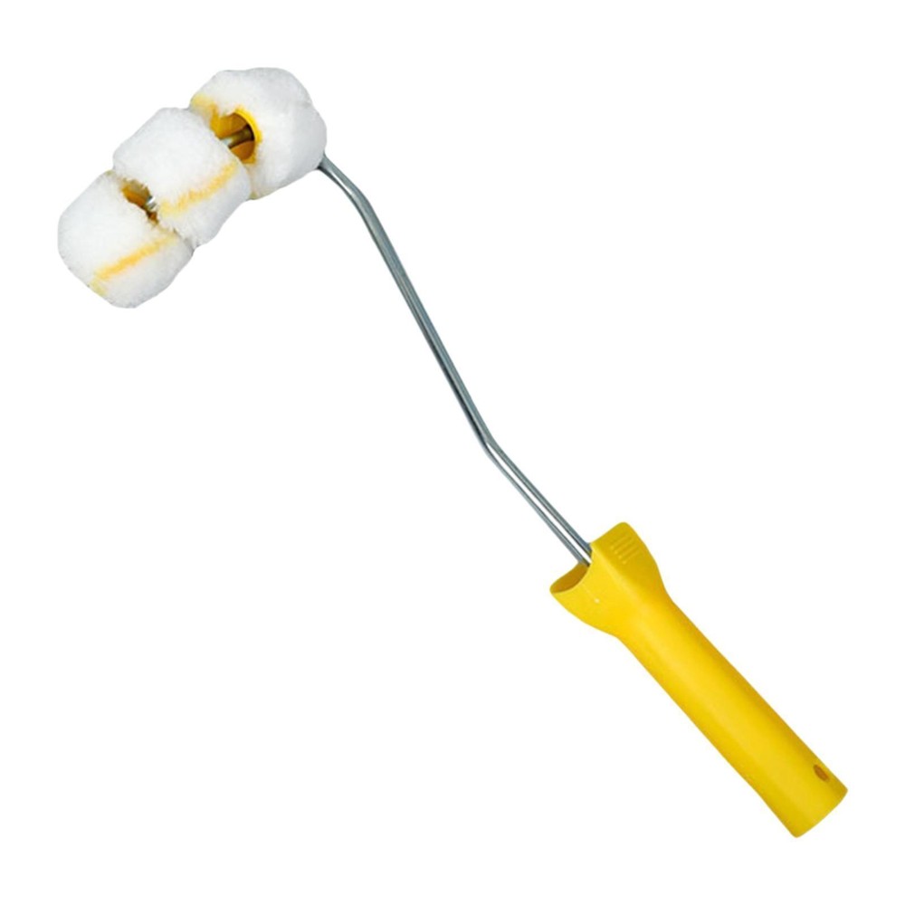 Paint Roller for Pipe with Frame for Curved Surface and Tight Space Smooth