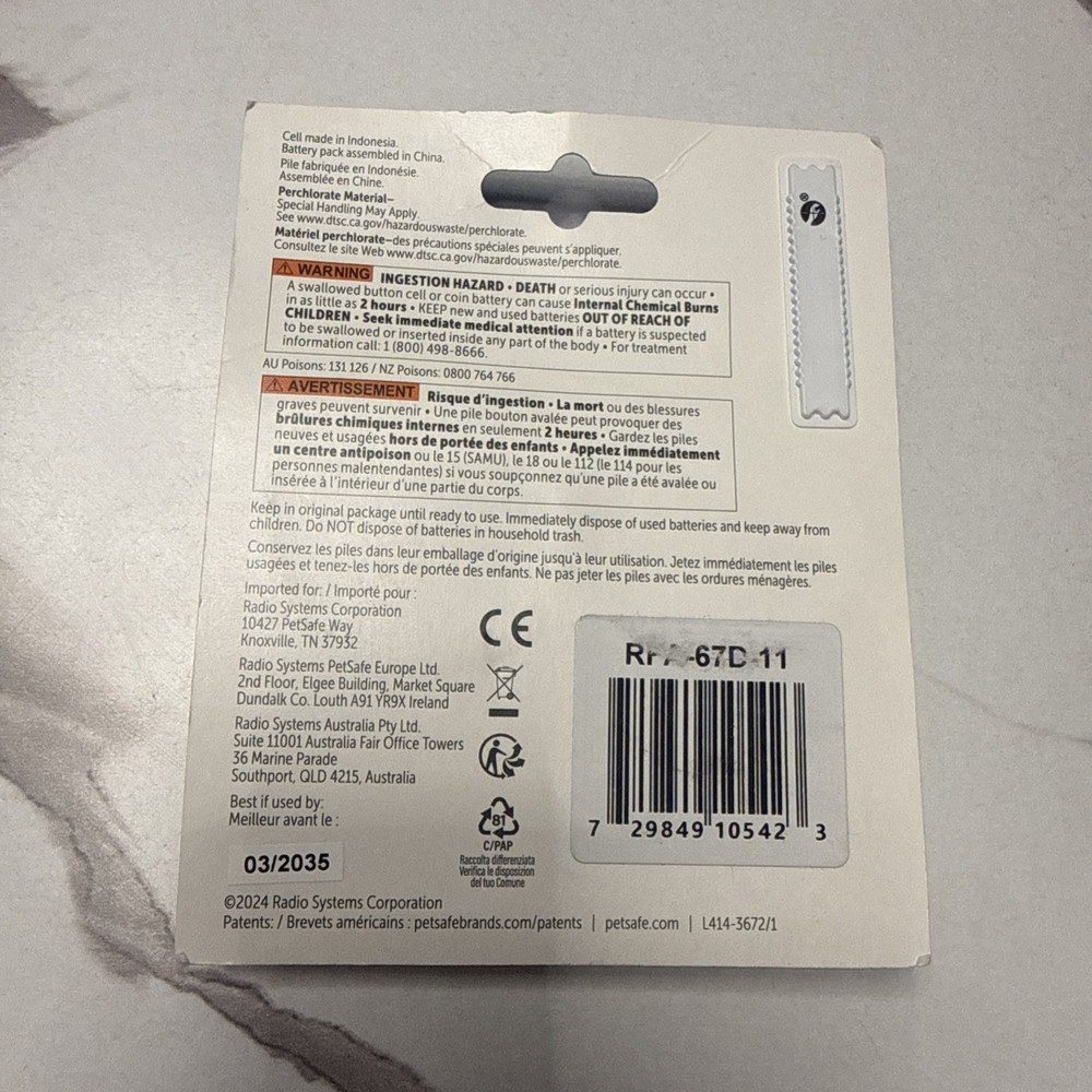 PetSafe RFA67D11 6V Replacement Lithium Batteries -