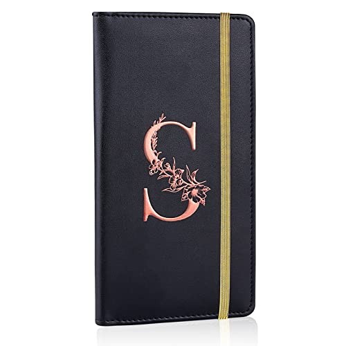 Checkbook Covers for Personal Checkbook, RFID Blocking Checkbook Black S
