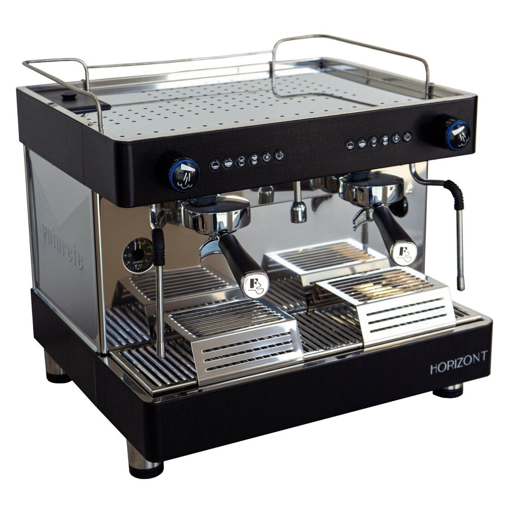 FUTURETE HORIZONT COMPACT 2 GROUP BRAND NEW BLACK ESPRESSO COFFEE MACHINE