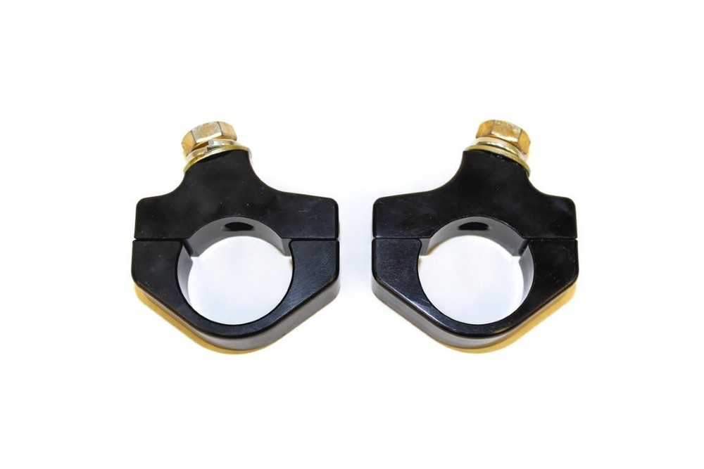 1.25" BLACK CLAMP ON DUALLY LIGHT MOUNTS