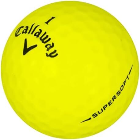 Callaway Supersoft Yellow Used Golf Balls, Mint Condition, AAAAA Quality