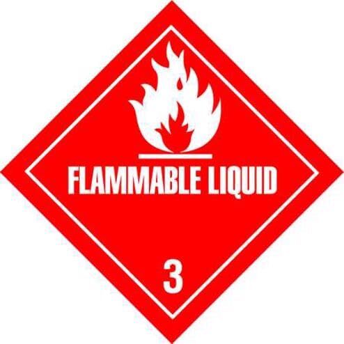 TapeCase"Flammable Liquid" Label - 500 per Pack (1 Pack)