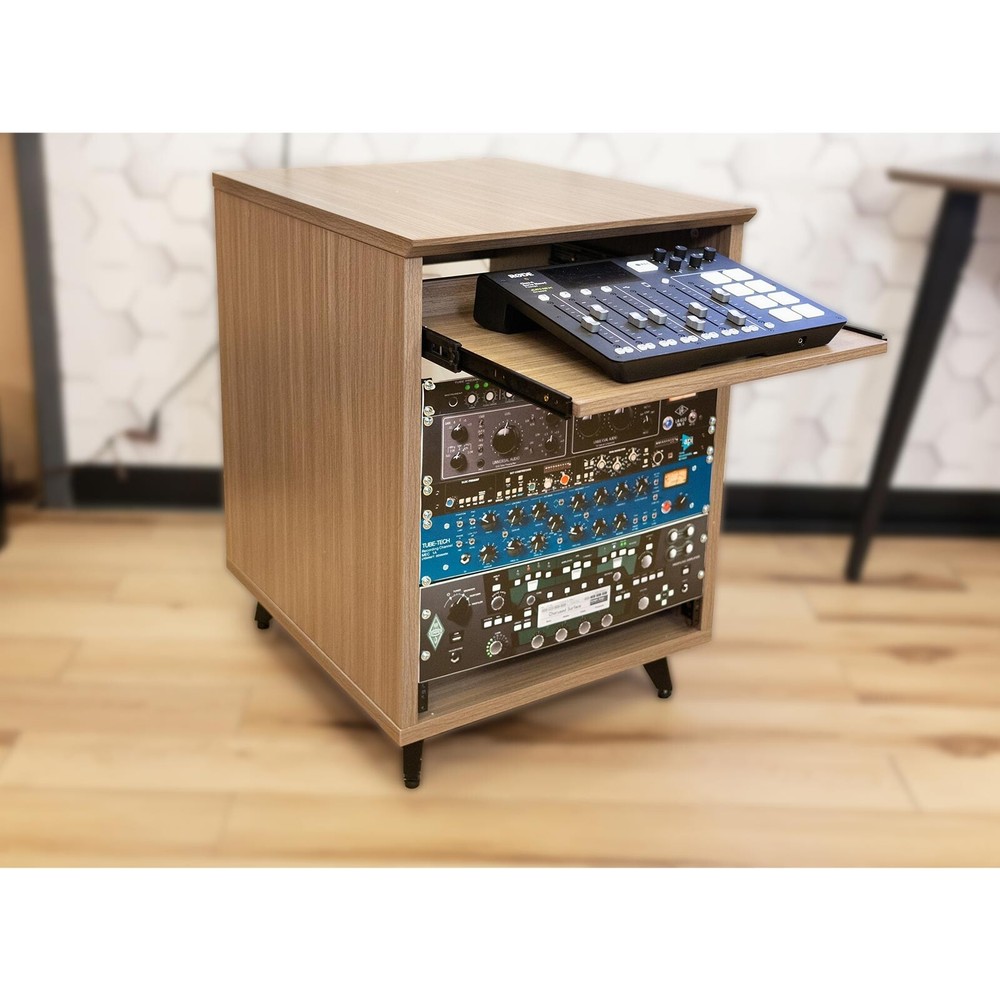 Gator Frameworks Elite Series 10U Studio Rack Table Natural Maple Finish idjnow