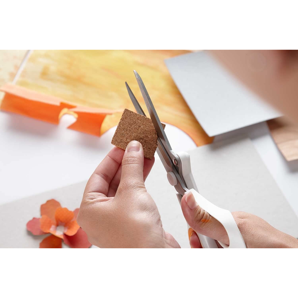 Fiskars Genuine Amplify Mixed Media Shears - Scissors, 8" for Thick Materials