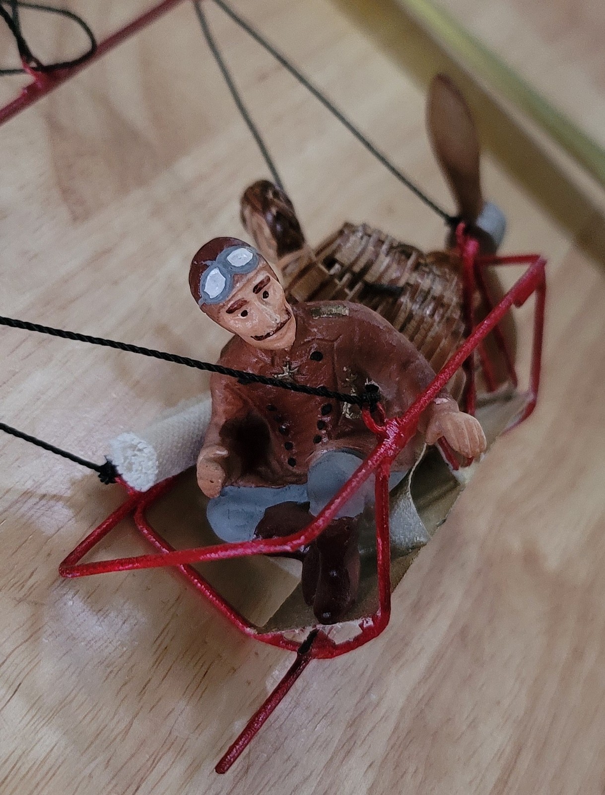 9.5" Steampunk Zeppelin, Airship Blimp Hanging Mobile Pilot Map Basket Propeller