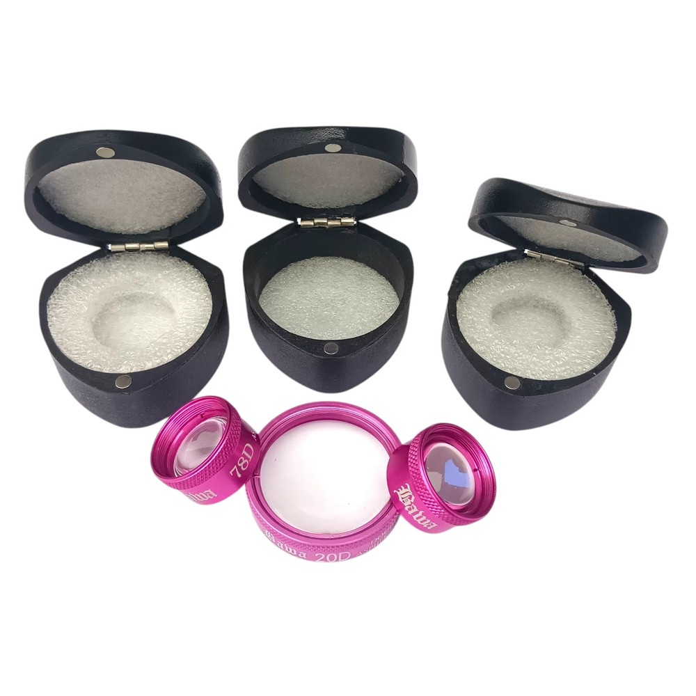 Double Aspheric Lens Pack 20D 78D & 90D Ophthalmology With Unique Case