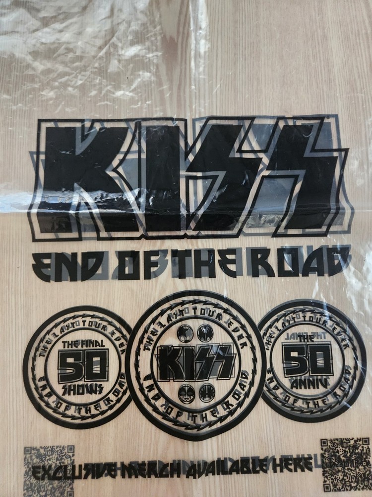 KISS End Of The Road 50th Anniversary Tour Plastic Merchandise Bag