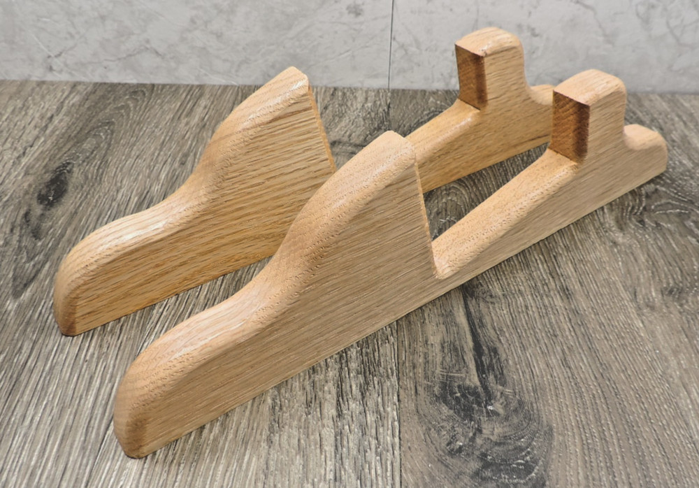 Oak Base Stand Pair for Up to 3.25" Deep Display Cases