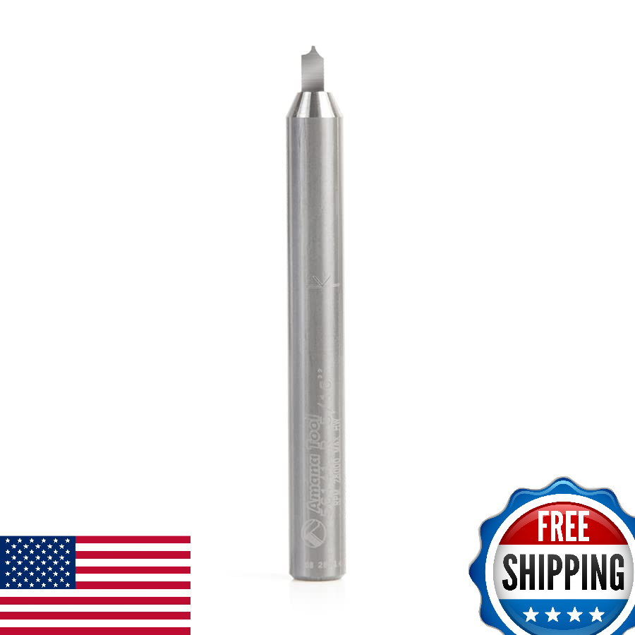 Amana Tool 56141 Solid Carbide Roundover Router Bit 1/32 Radius 5/64 Diameter 3/