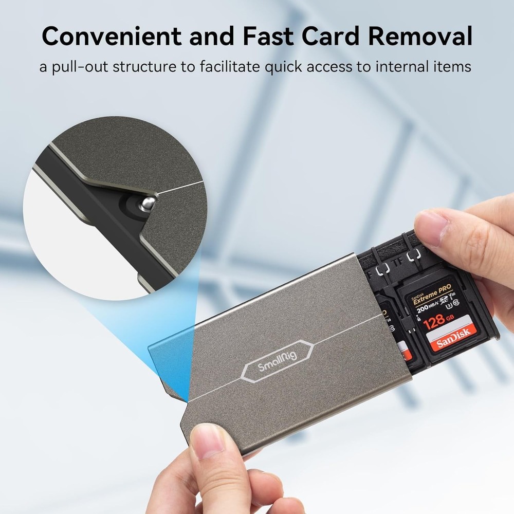 Durable Memory Card Storage Solution - 3 SD & 6 Micro SD Capacity, 2832B