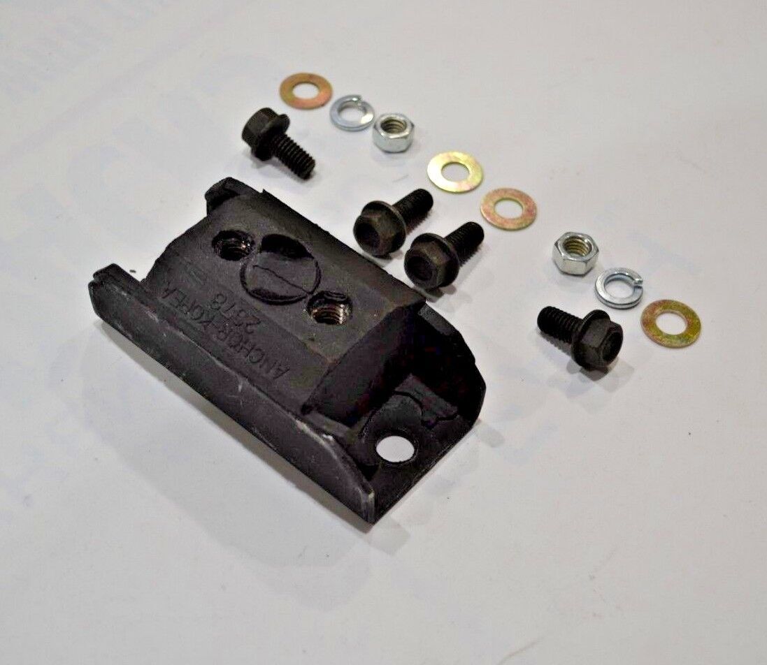 Turbo 350 Transmission Mount Rubber HARDWARE Included TH350 TH-350 bolts include