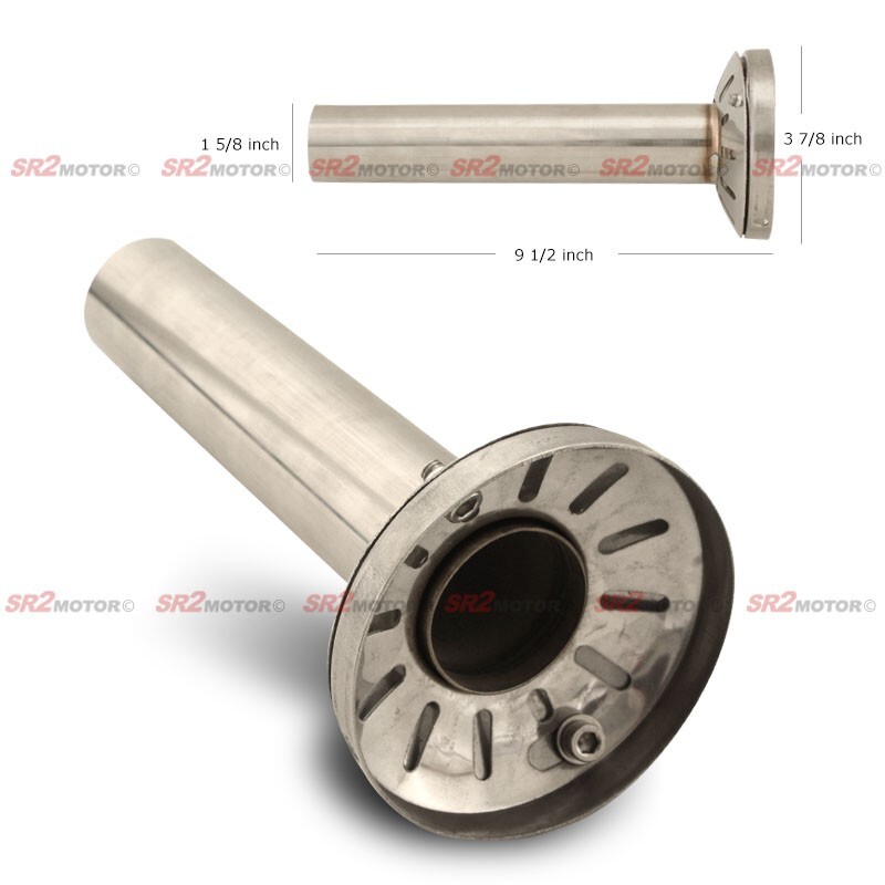 UNIVERSAL 4" STAINLESS ADJUSTABLE EXHAUST MUFFLER SILENCER REMOVABLE
