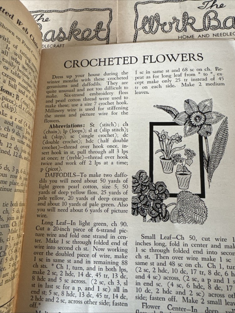 10-1948-49 Workbasket Home And Needlecraft Pattern Booklets