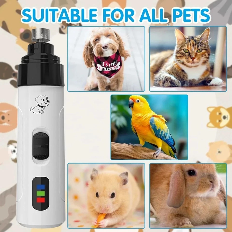 Upgraded Silent Groom Pro Nail Grinder Heusom Silent Grind Pro for Dogs Nail NEW