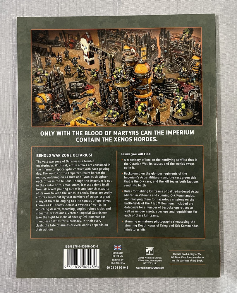 Warhammer 40K Kill Team: Octarius Core Rulebook & Lore Games Workshop Book
