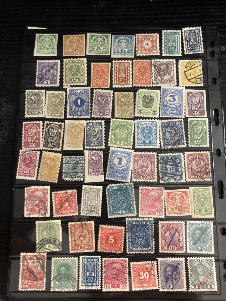 Austrian Stamps, Vintage, 203, various qualities