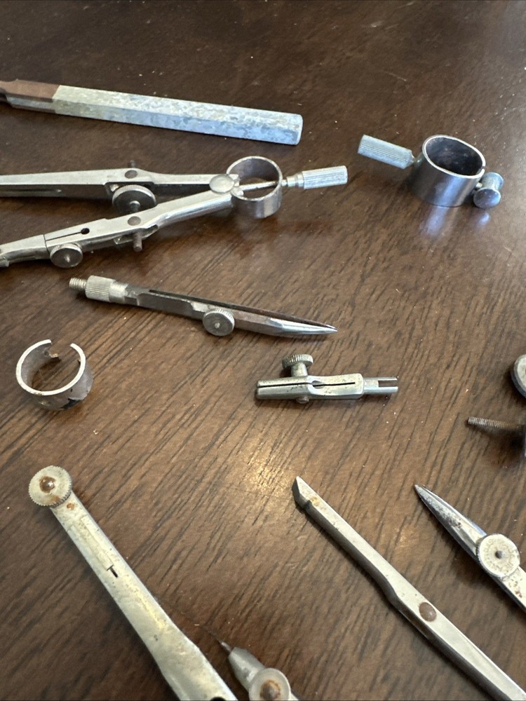 Lot of assorted drafting tools. See images.