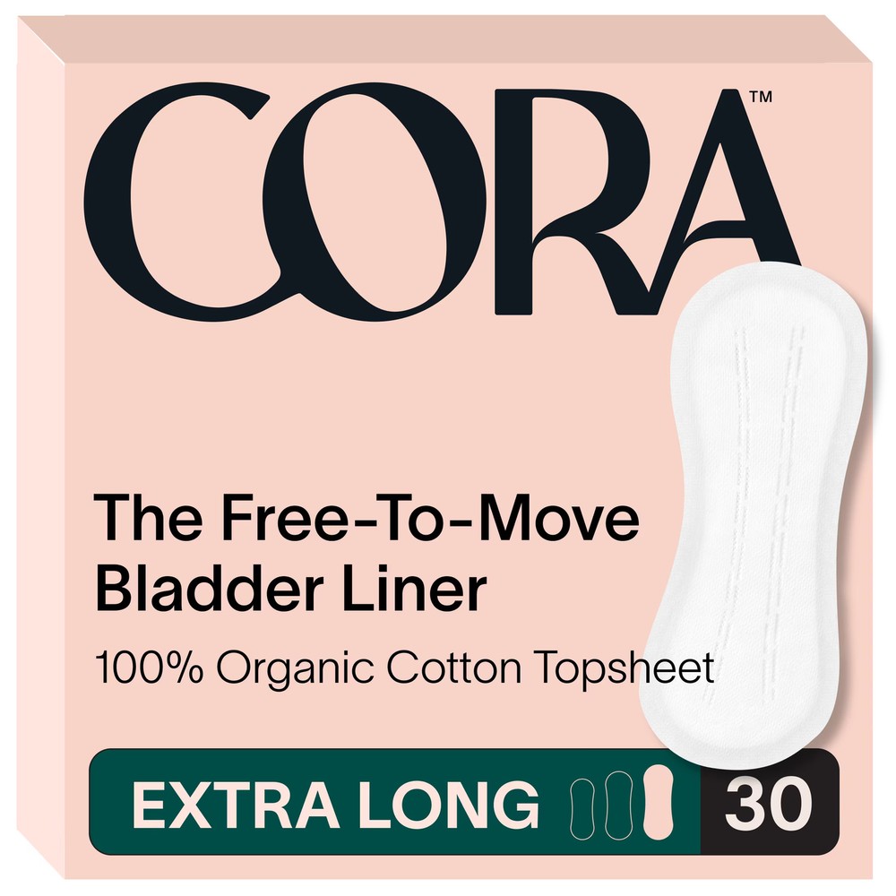 Incontinence Liners Extra Long Cora 100% Organic 30ct