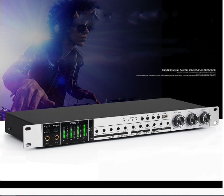 New Karaoke Pre-Effects KTV Professional Digital Audio Echo Effect Processor DSP