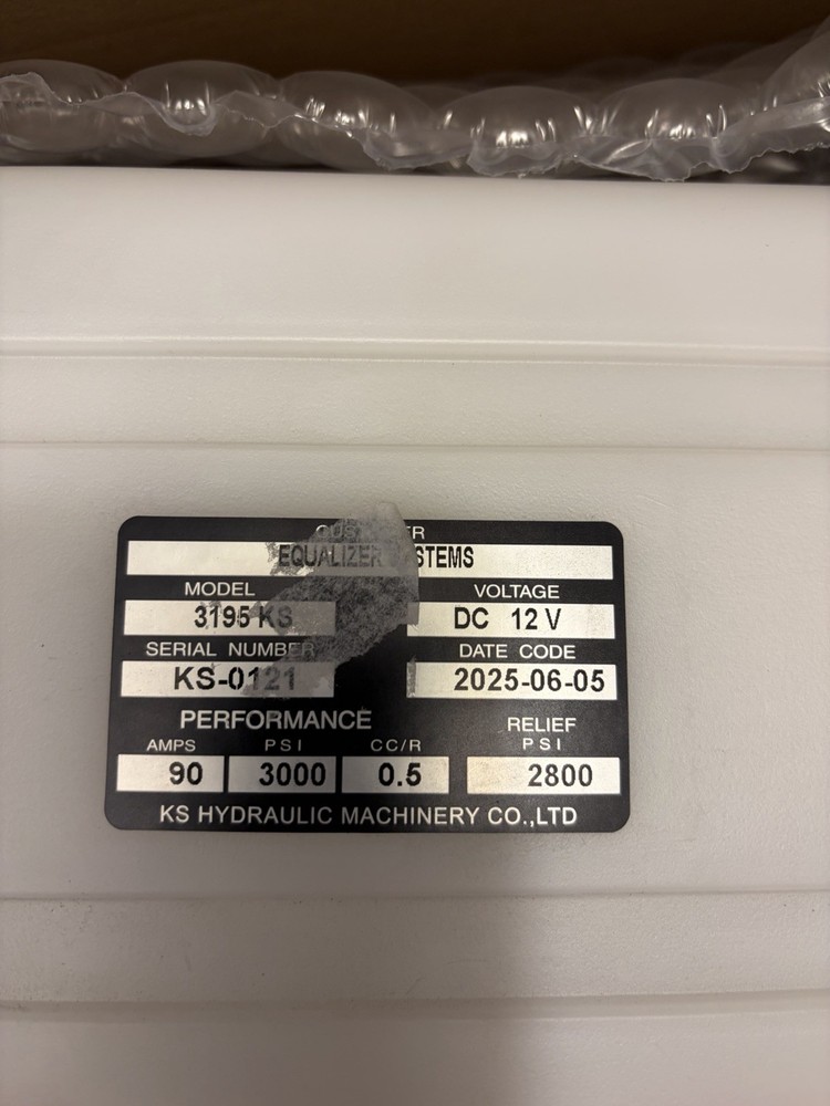 Equalizer Systems Hydraulic Pump Assembly