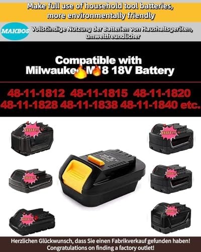 Battery Adapter Converter For Power Tool Compatibility