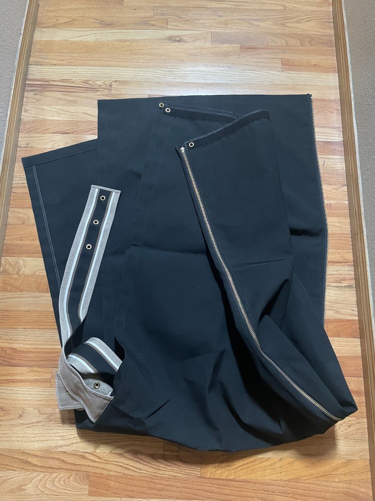 Equitex Doors and 8 foot Stall Drape Black Panel