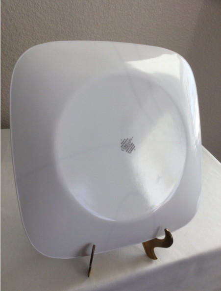 Simple Lines Square Corelle Vitrelle 14 Pc Dinnerware Dinner Luncheon Plate Bowl
