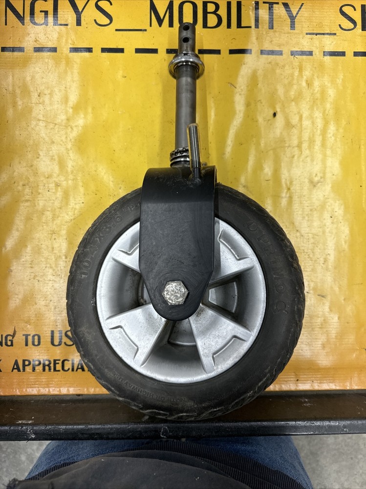 🥇Front Caster & Fork for Pride Maxima Mobility 3-Wheel Scooter 10x3 Solid Wheel