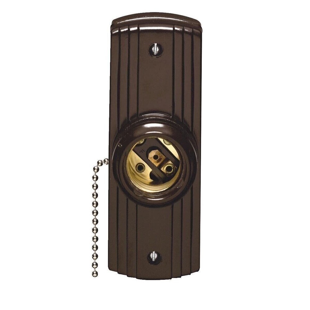 Leviton Brn Surface Lampholder