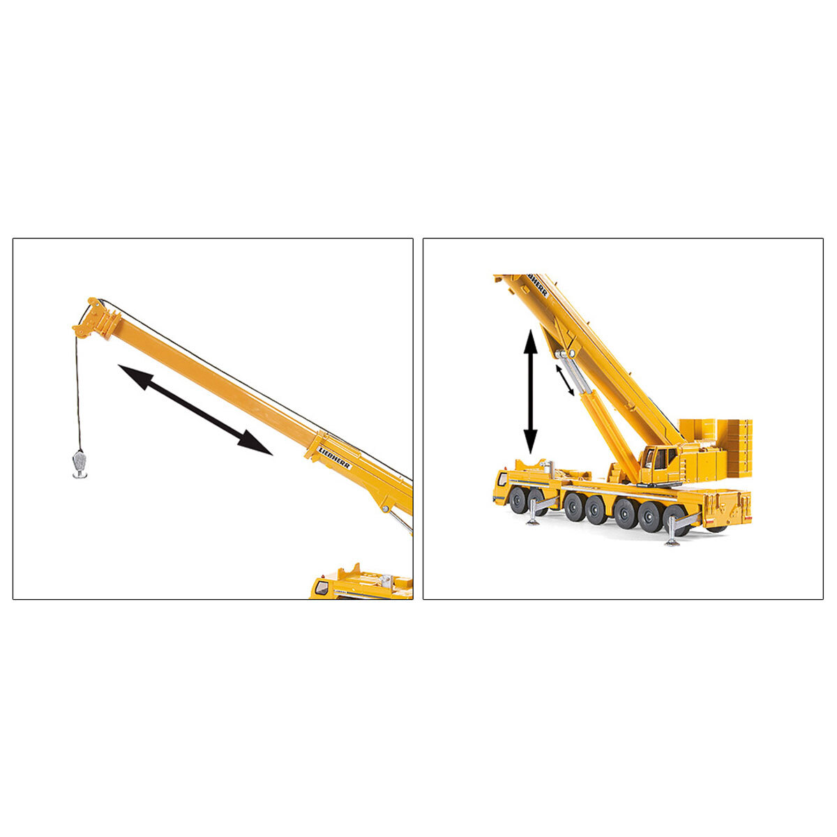 Siku 1/87 Liebherr Mobile Crane with Telescoping and Pivoting Crane Siku-1886