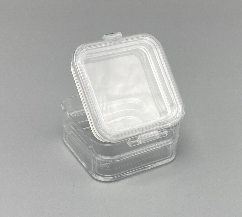 100pcs Denture Teeth Membrane Container Hinged Jewelry Crown Display Storage Box