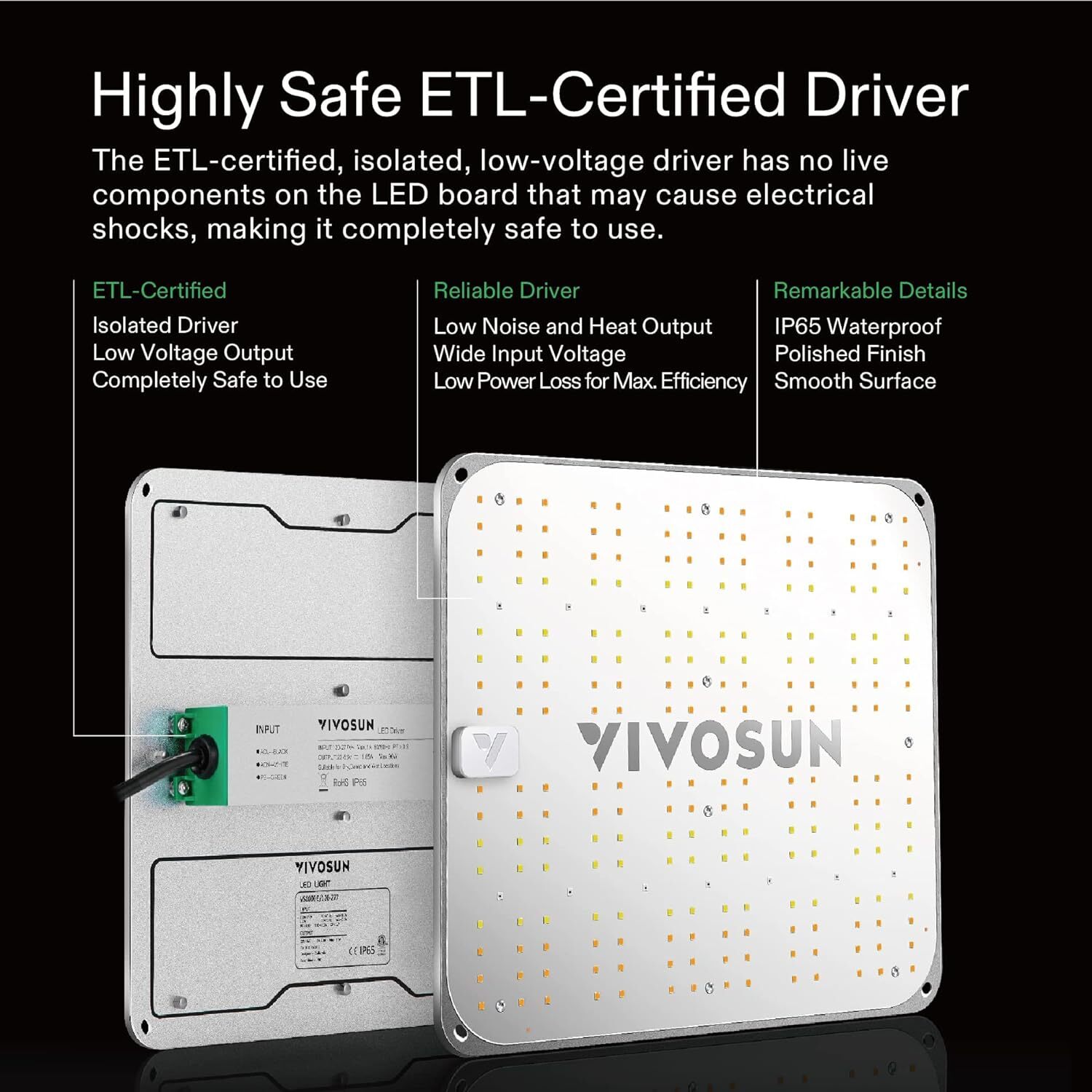 VIVOSUN 2-Pack VS1000E LED Grow Light Full Spectrum Samsung Diodes for 2x2FT Ind