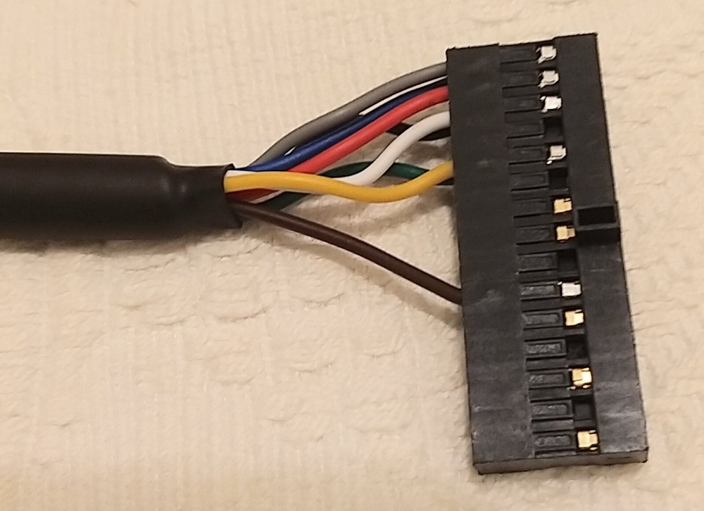WEL-RM007 ICT A6 V6 Bill Acceptor Note Validator DC 12V Cable Harness 8 Wires