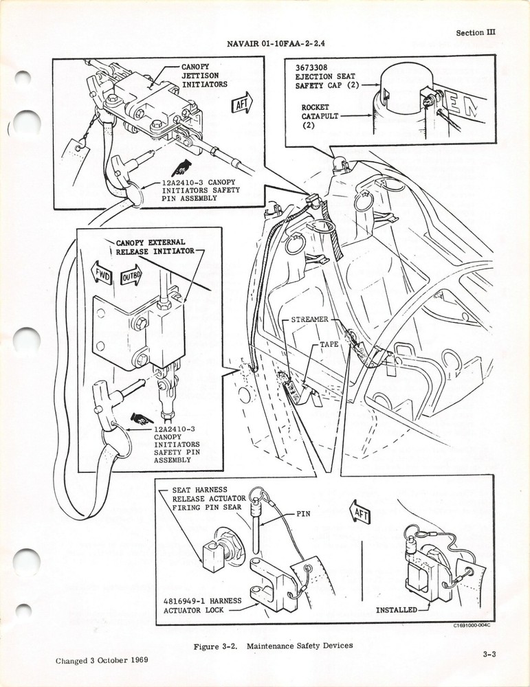 F-111B Aardvark 1970 Escape and Survival Systems Maintenance Flight Manual -CD