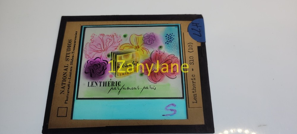 H77 GLASS Slide or Negative LENTHERIC PARFUMAR PARIS