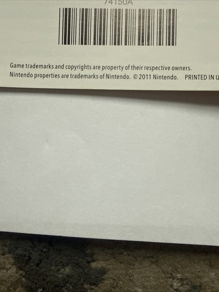 Nintendo Wii Club 2011 INSERT ONLY