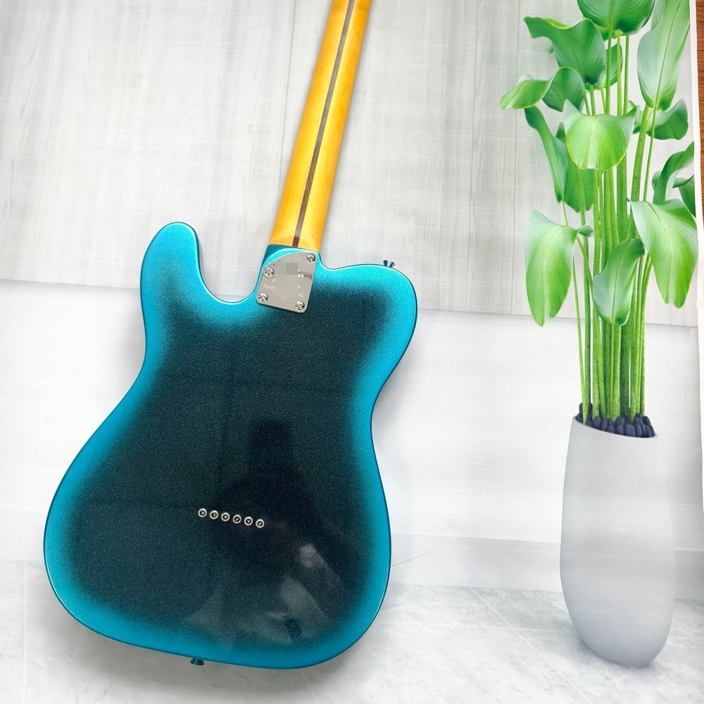 US warehouse TL Blue Electric Guitar Maple Fingerboard Solid Body SS Pickups