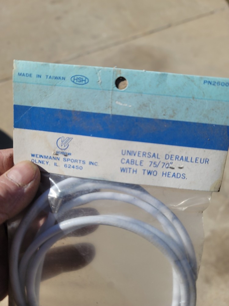 Universal Derailleur Cable 70/75 Wire White NEW!