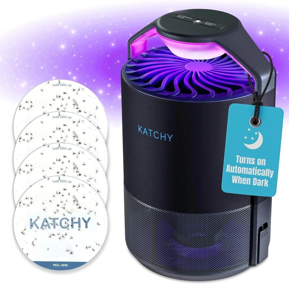 Katchy Automatic Indoor Insect Trap - Black